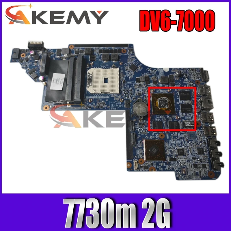 

AKemy 682183-001 laptop motherboard for HP DV6 DV6-7000 682183-501 DV6Z-7000 NOTEBOOK DDR3 7730m 2G