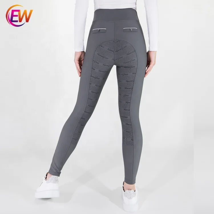 

2022 Dongguan EW Women Jodhpurs Excellent Fit Riding Breeches Fitness leggings High Quality Tights Sports Pants, Customized color