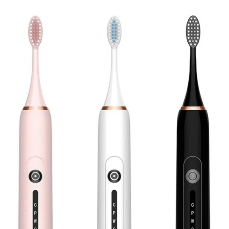 

6 Mode Rechargeable with 4 Tooth Brushes Replacement Heads Set Sonic Electric Toothbrush Adult Timer ToothBrush
