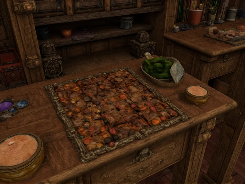 ESO crafting materials on workbench with style stones