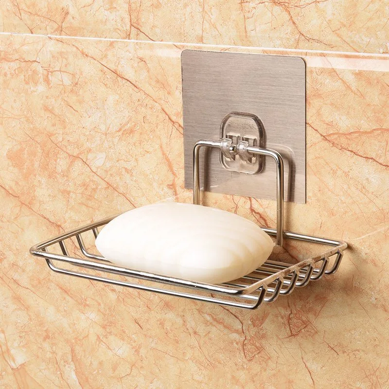 

Bathroom Accessory metal wire Soap Dish Stainless Steel Soap Basket Wall Mounted Soap Dish Holder