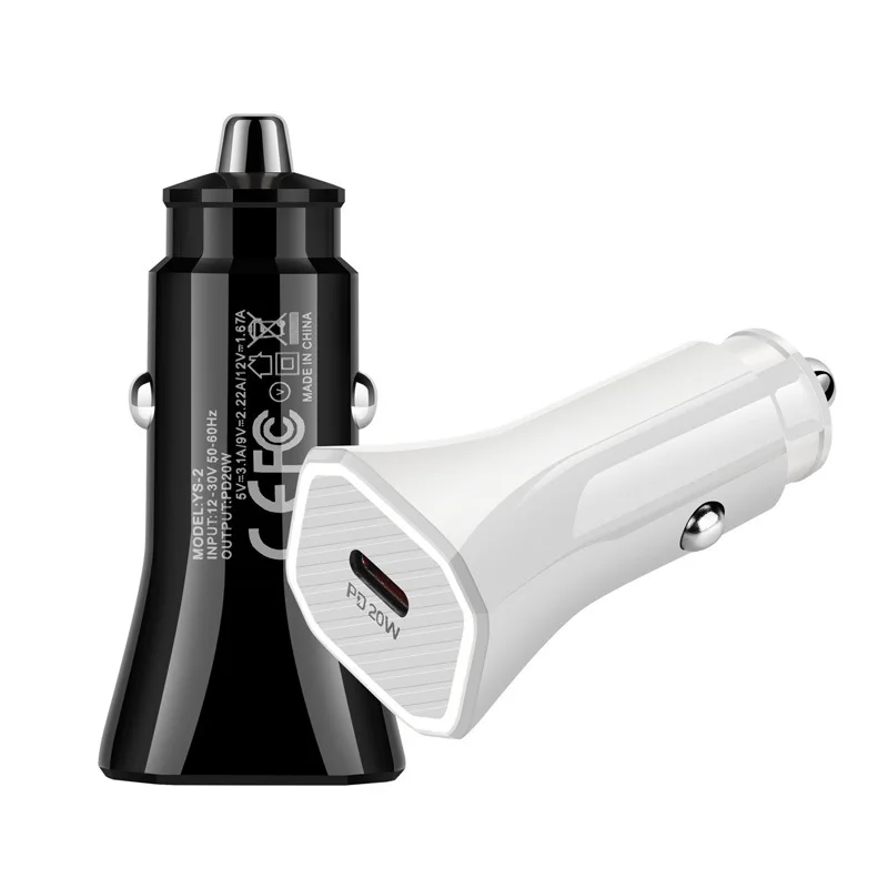 

20W USB-C PD Car Charger 20W Fast type c car Charger for iPhone 11