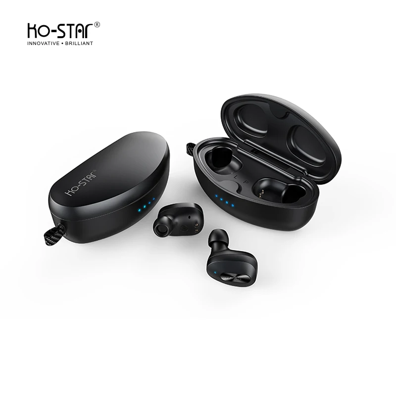 

TWS Wireless Bluetooth 5.0 Earphones with Microphone Sports Running Headphones for Cell Phone Black