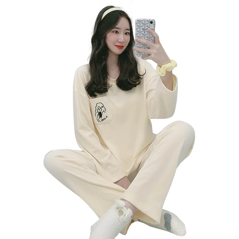 

In stock women winter long sleeve thick sleepwear pajamas set, Heather grey,heather red,heather black etc