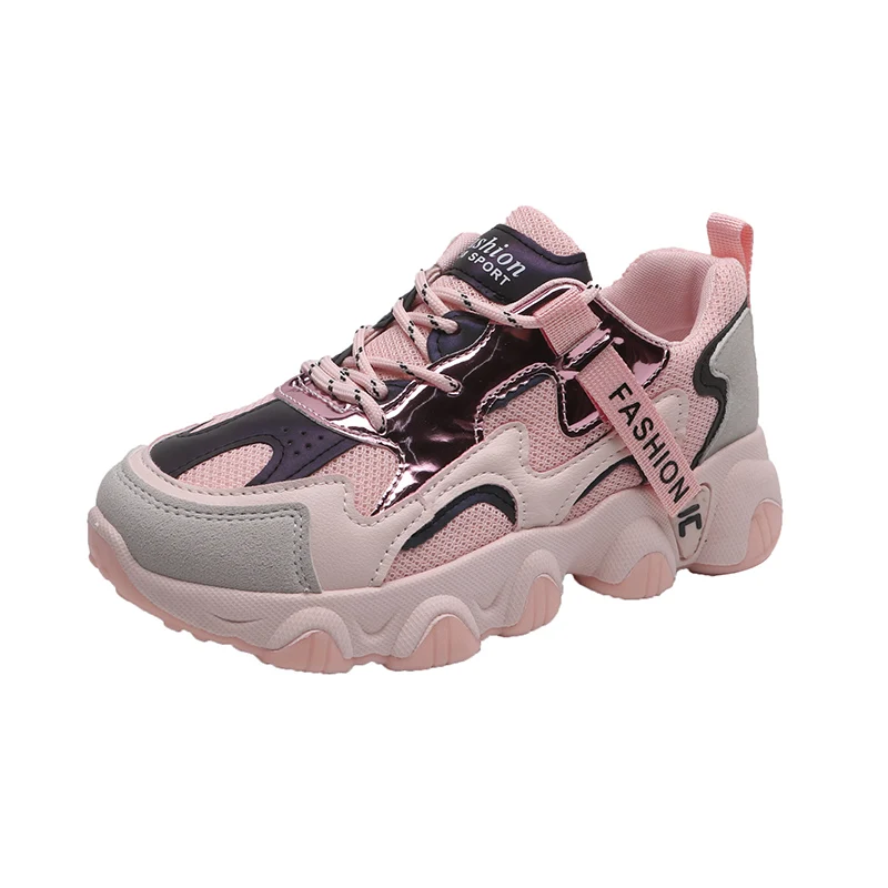 

High Quality Wholesale Latest Original Design Woman Chunky Shoes Women sneakers 2020, White, beige, pink(35-40)