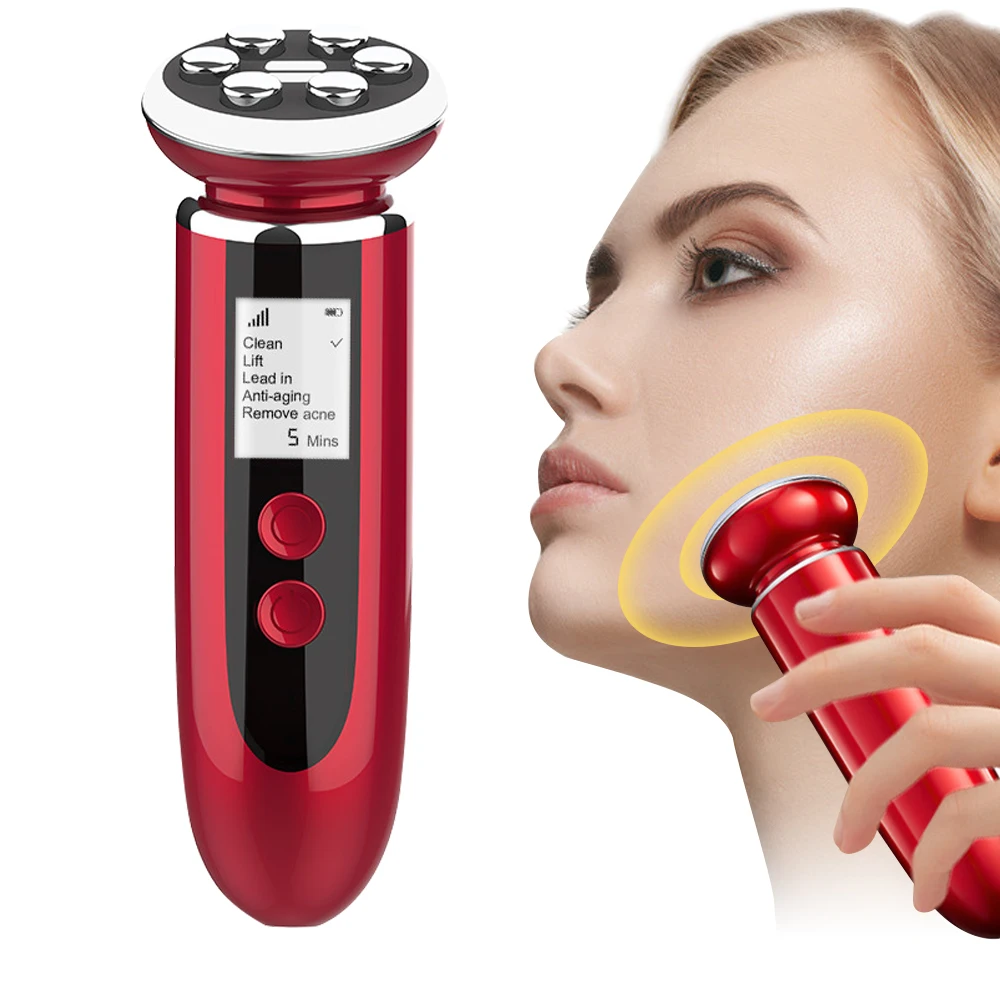 

Microcurrent Facial Toning Device Radiofrequence Radio Frequency Skin Tightening Face Cleansing Firming Face Beauty Eequipment