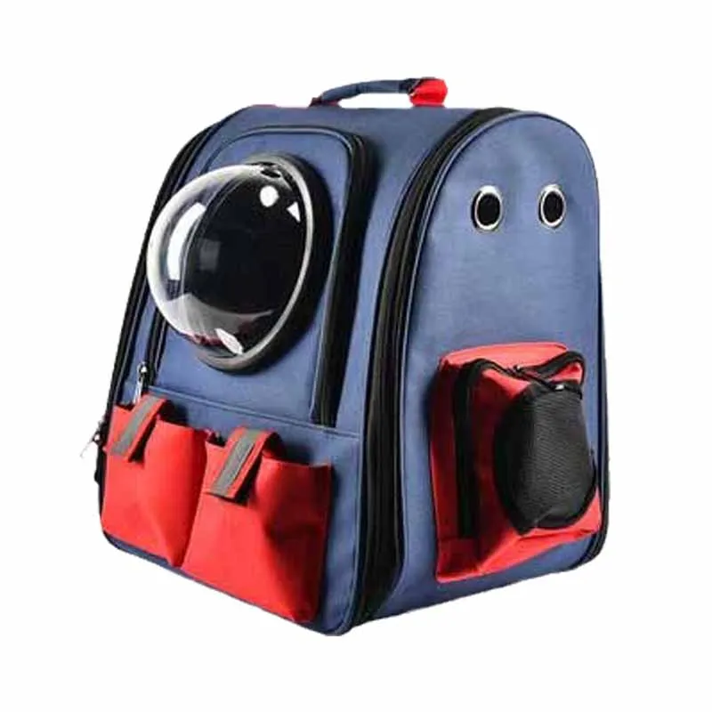

Hot New Design Backpack With Water Bottle Bag Space Cat Products Carrier Travel Pet Bag, As picture