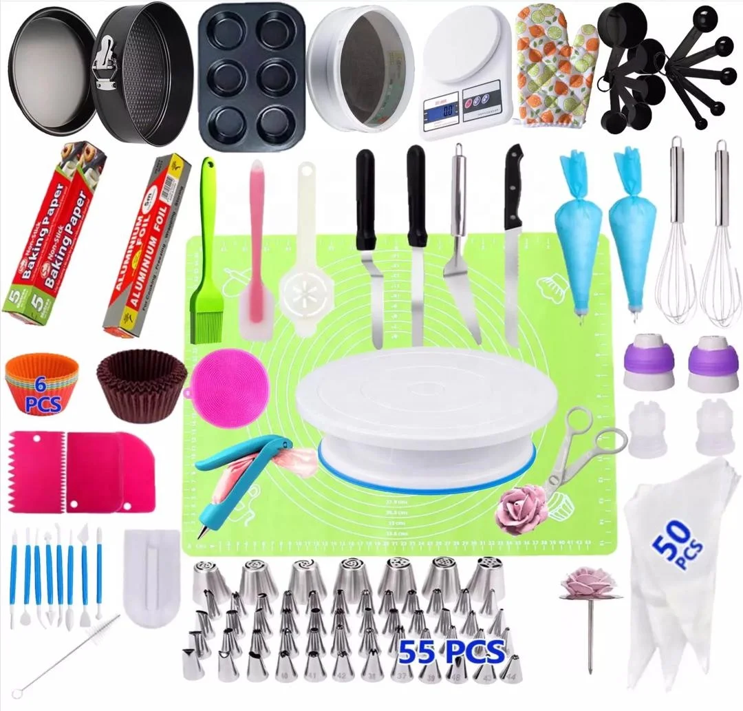 

Cake Decorating Supplies 2020 Upgrade 223 PCS Baking Set Cake Baking Supplies for Beginners and Cake Lovers