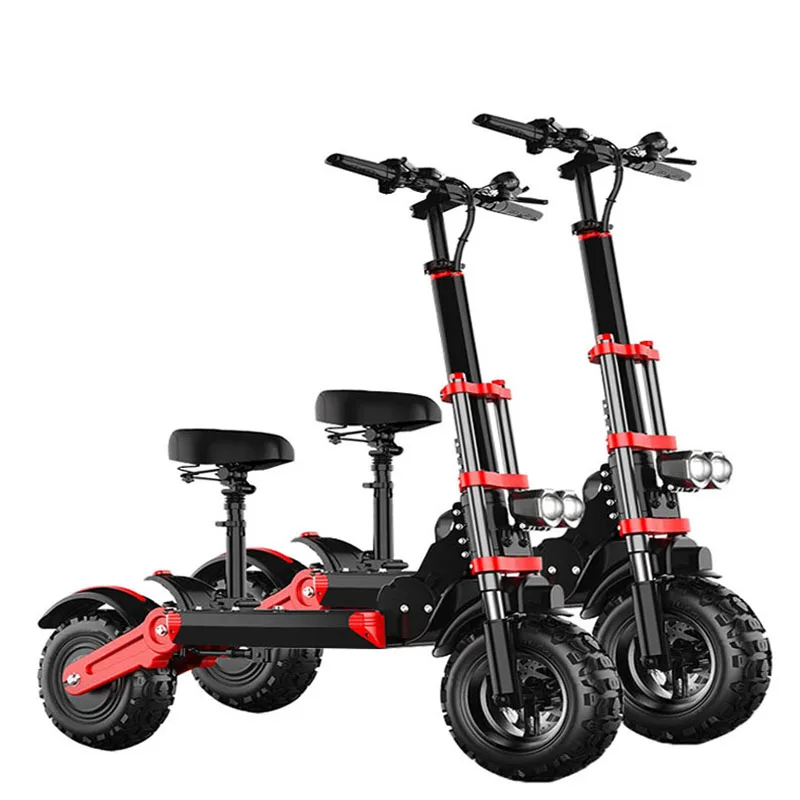

48V two wheel 500W brushless motor portable foldable electric scooter bike with seat