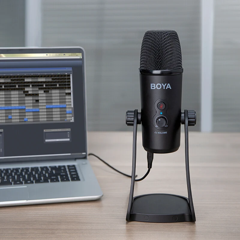

BOYA BY-PM700 USB condenser microphone Desktop MIC for PC Computer Laptop Mac Interview Recording Video Podcast Li
