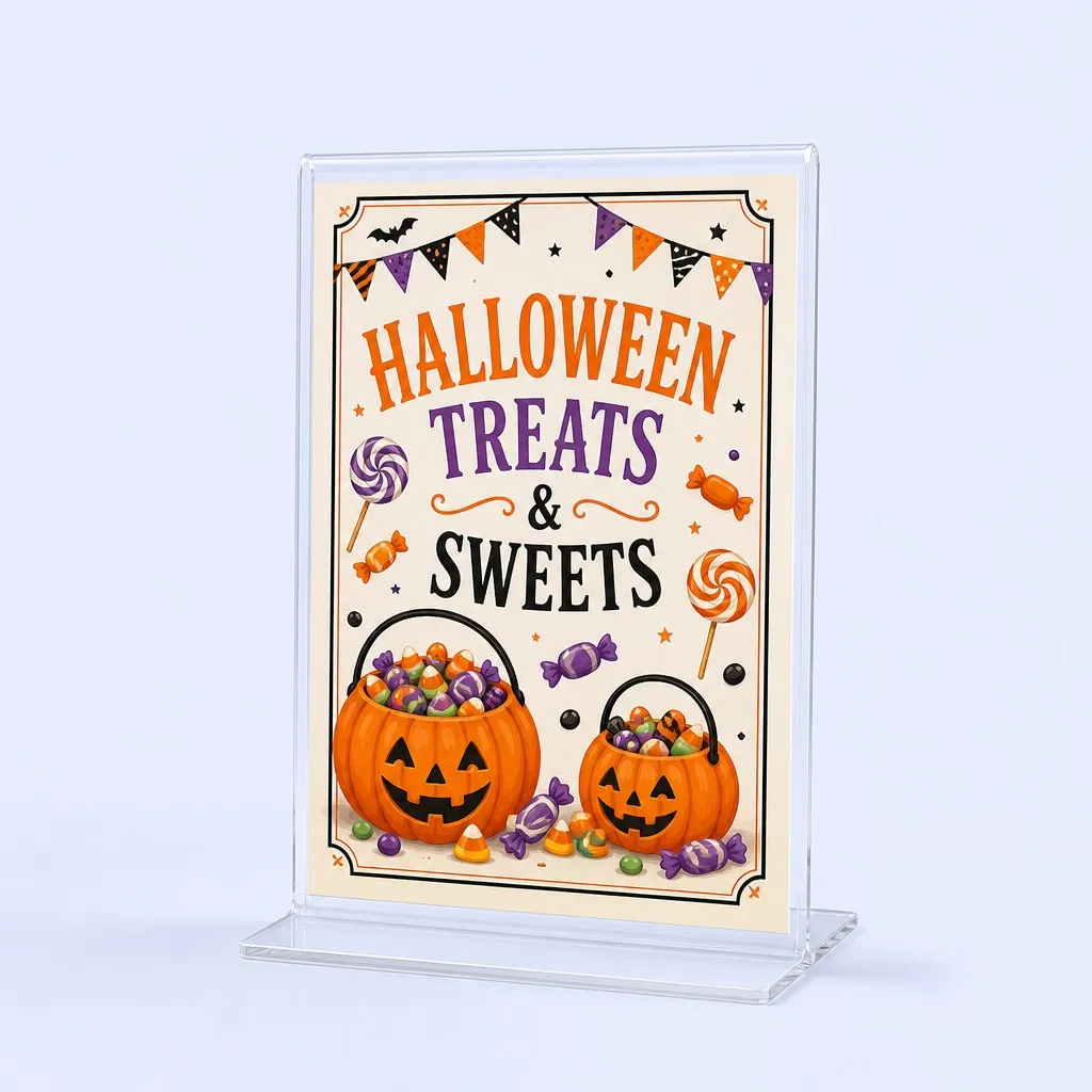 Tabletop Acrylic Sign Holder