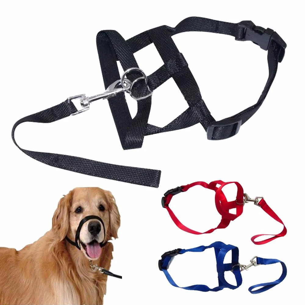 

Factory direct pet mouth set nylon dog mouth set dog mouth rope anti-bite explosion pet training dog rope, Pink, black, red, blue, purple