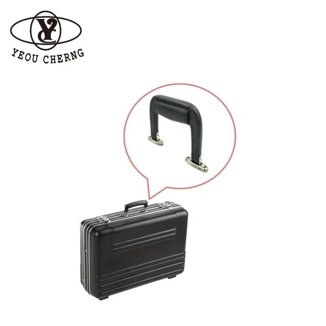 

H101 plastic suitcase parts spring loaded handle with OEM service, Black