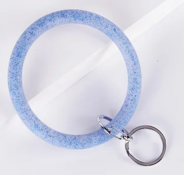 
Wholesale Silicone Keychain Individually Customized Rainbow keychain Bracelets for Women 