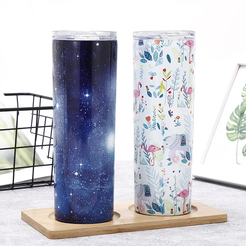 

custom marble coffee 20oz insulated drink tumbler cups wholesale double walled stainless steel tumbler with lid, Picture