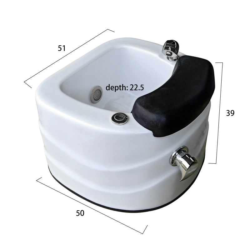 

portable pedicure sink/foot spa washing basin, Customized