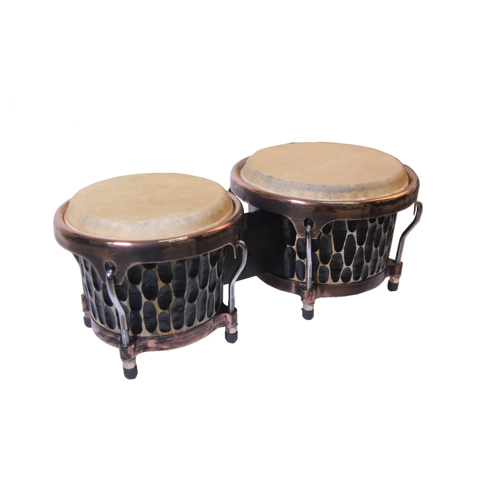 白色香椿木邦戈拉丁打击乐器木制邦戈鼓