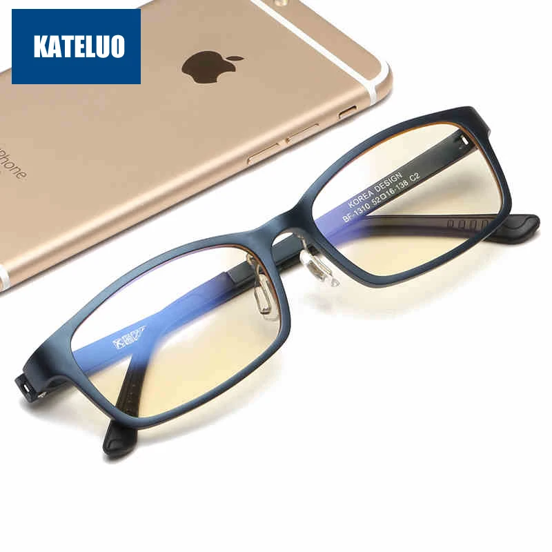 

KATELUO 2021 Brand Computer Anti Blue Light Fatigue Radiation-resistant Reading Glasses Prescription Eyeglasses Frame