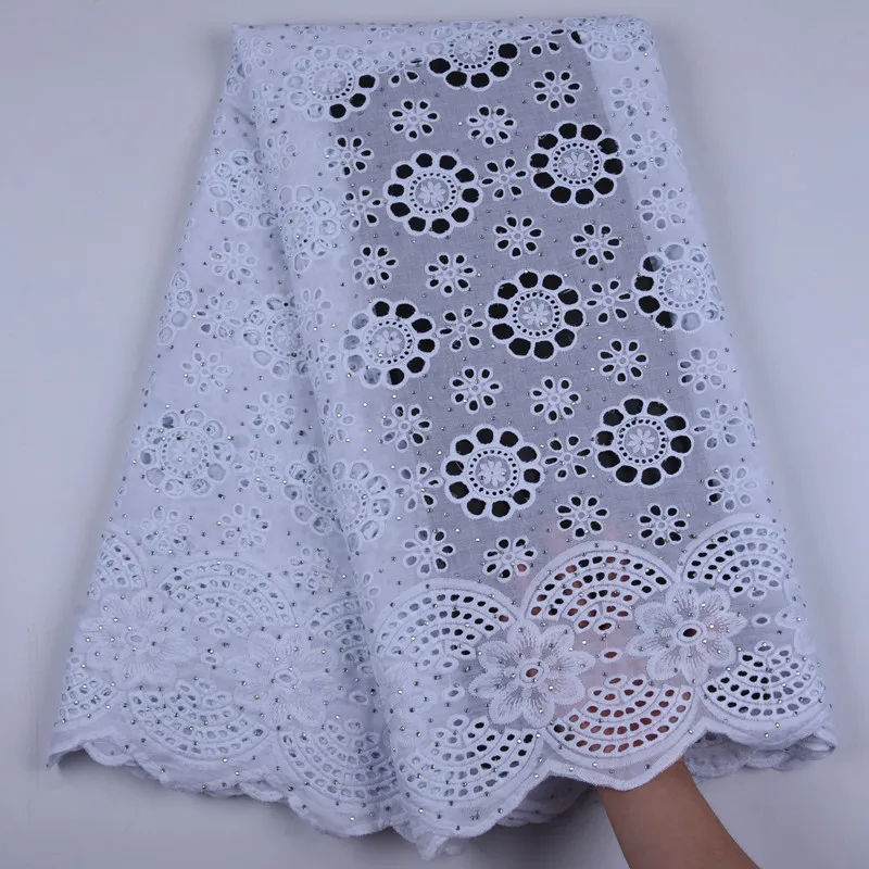 

African Lace Fabric 2020 High Quality Swiss Voile Lace In Switzerland Nigeria Cotton Dry Lace For Women Dresses 1679