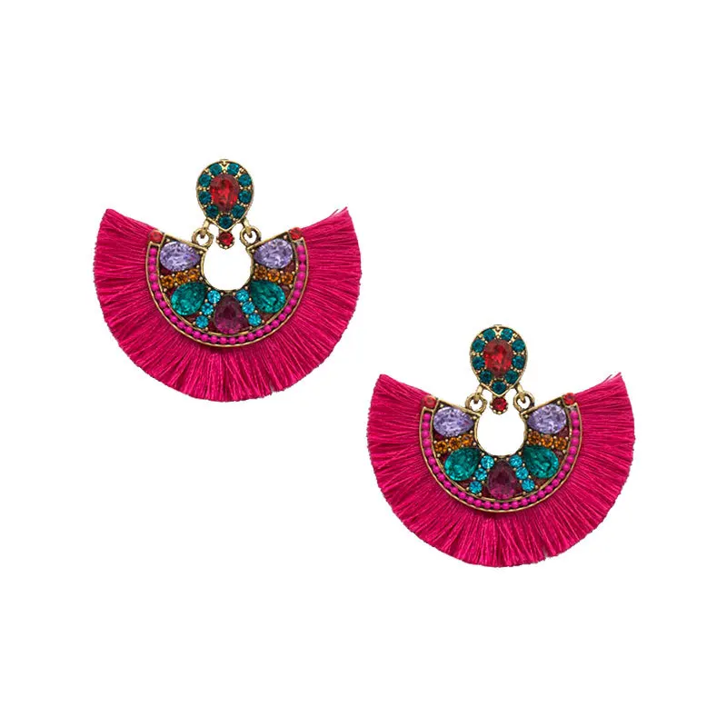 

2020 Women's New Bohemian Jewelry Handmade Tassel Earrings