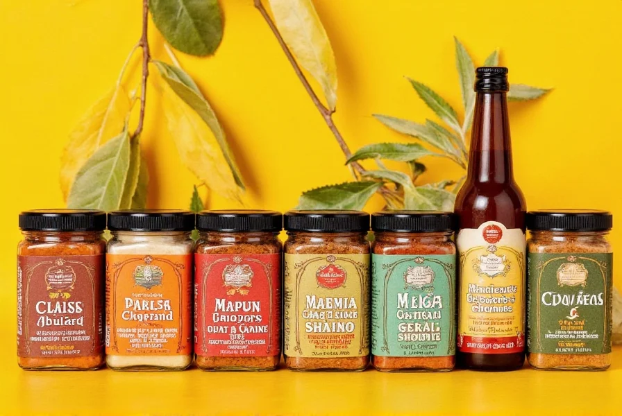 Side by side comparison of organic and non-organic sazon packaging