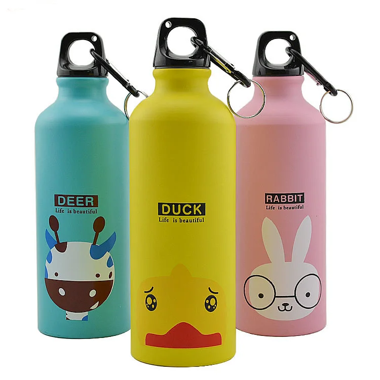 

500ML Animal Family Cartoon Children's Aluminum Sports Water Bottle