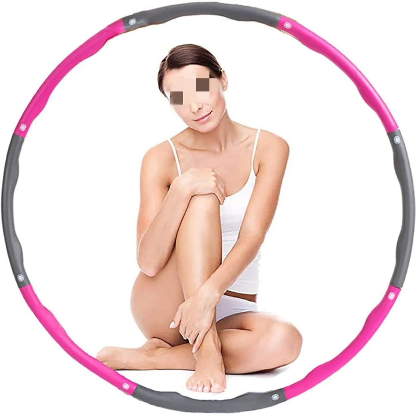 

High Quality 80CM 70CM 60CM Fitness Sport Smart Hula Ring Hula Hu Hoopes For Adult And Kids 8 Section