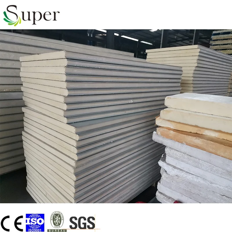 
Metal board material polystyrene/PU sandwich panel for walling 
