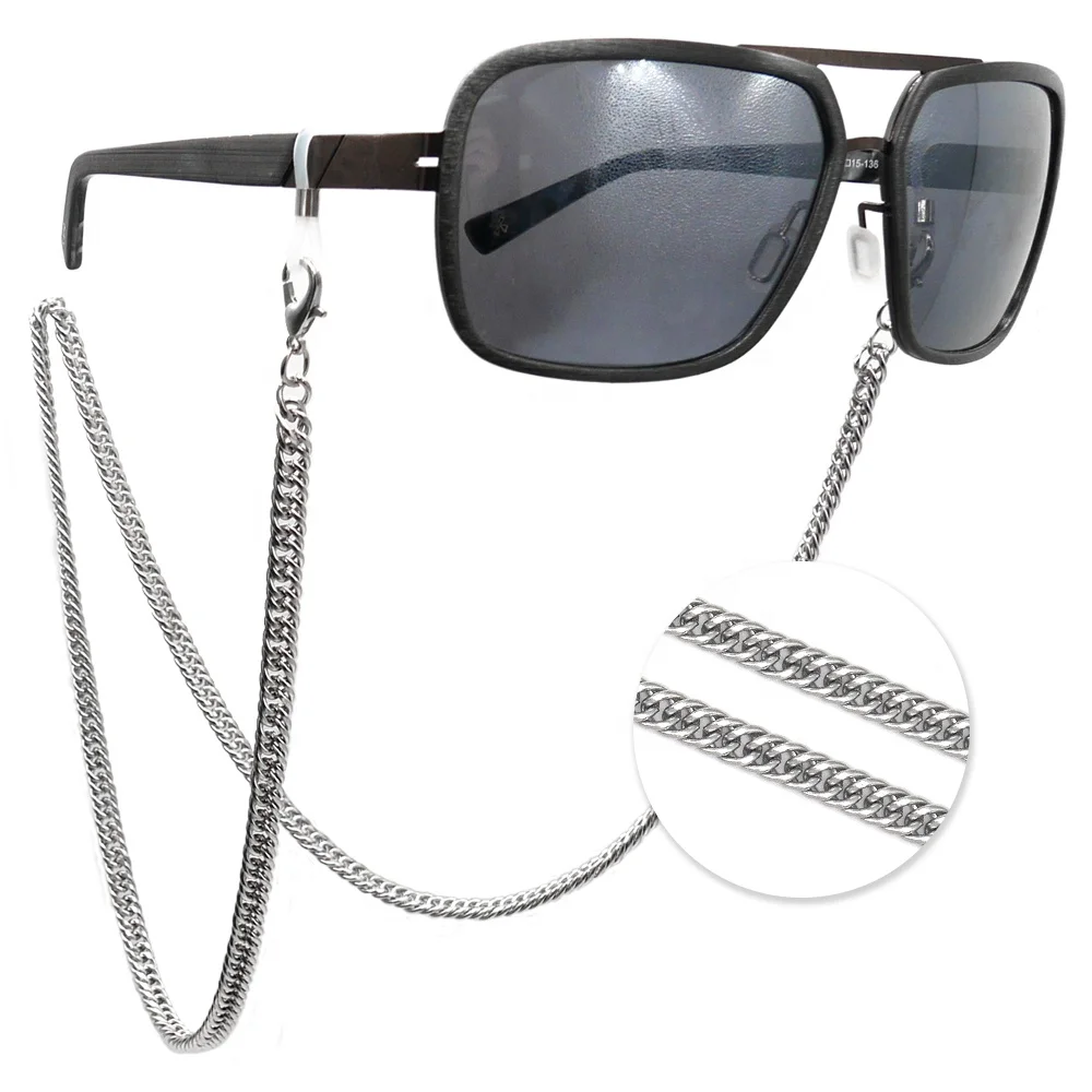 

Muilti Designs Stainless Steel Face Masking Holder Sunglasses Strap Cord Glasses Necklace Eyeglass Chain, As shown or customized