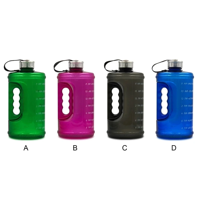 

Gallon Water Bottle 3.78 L 2.2 L Gradient Gym Food Grade Outdoor Space Cup Water Bottle Sports Outdoor Drink Jug Large Capacity, Customized color