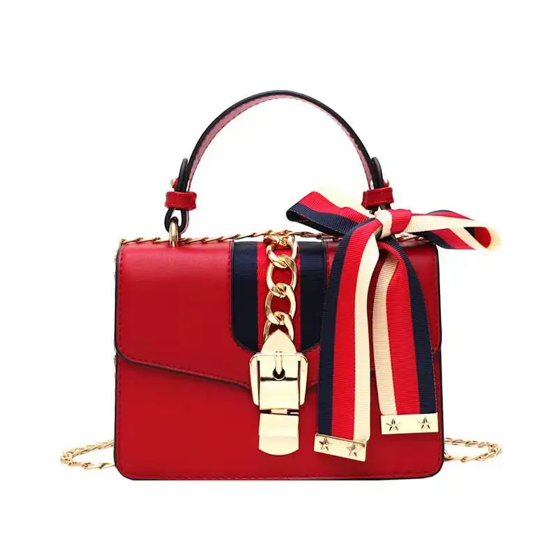 

2022 New Fashion Lock Chain Shoulder Messenger bags Elegant Female Small Square Bag Leather Bags Women Handbags Ladies