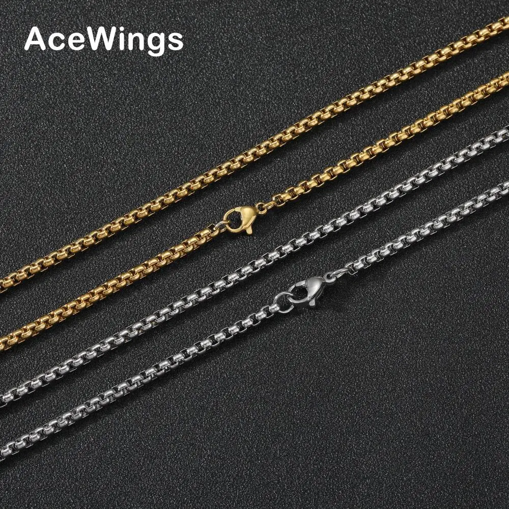 

SC016 3mm Stainless Steel box chain Hip Hop Chain Necklace