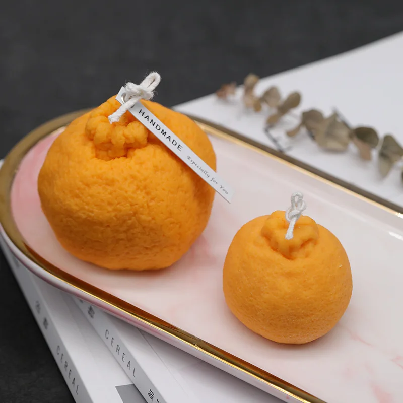 

FO120 Simulation Fruit Ugly Orange Silicone Candle Mold Big Orange Fondant Mousse Chocolate Candle Plaster Mold