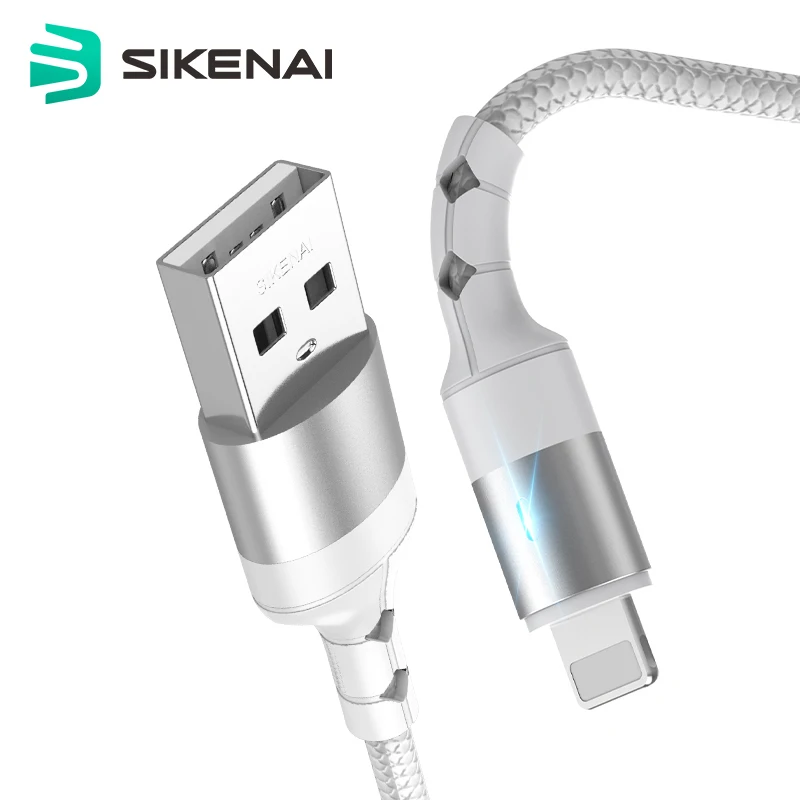 

Sikenai 5A Auto Power Off USB Data Cable for iphone 11 XS XR Fast Charging Cable