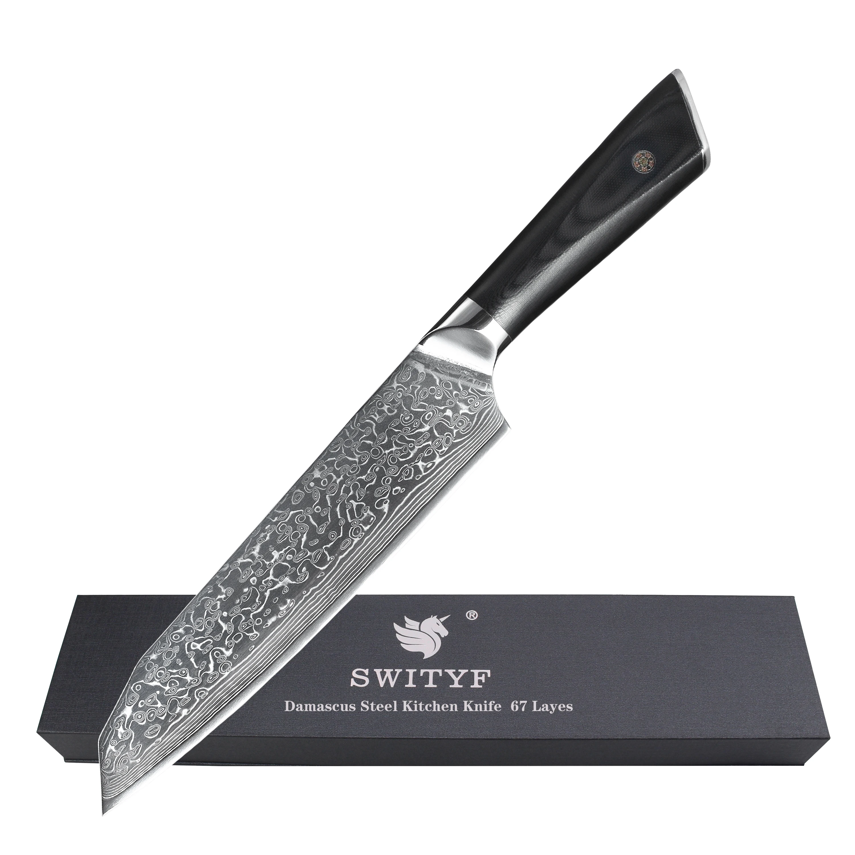 

67 layers G10 handle OEM damascus santoku knife