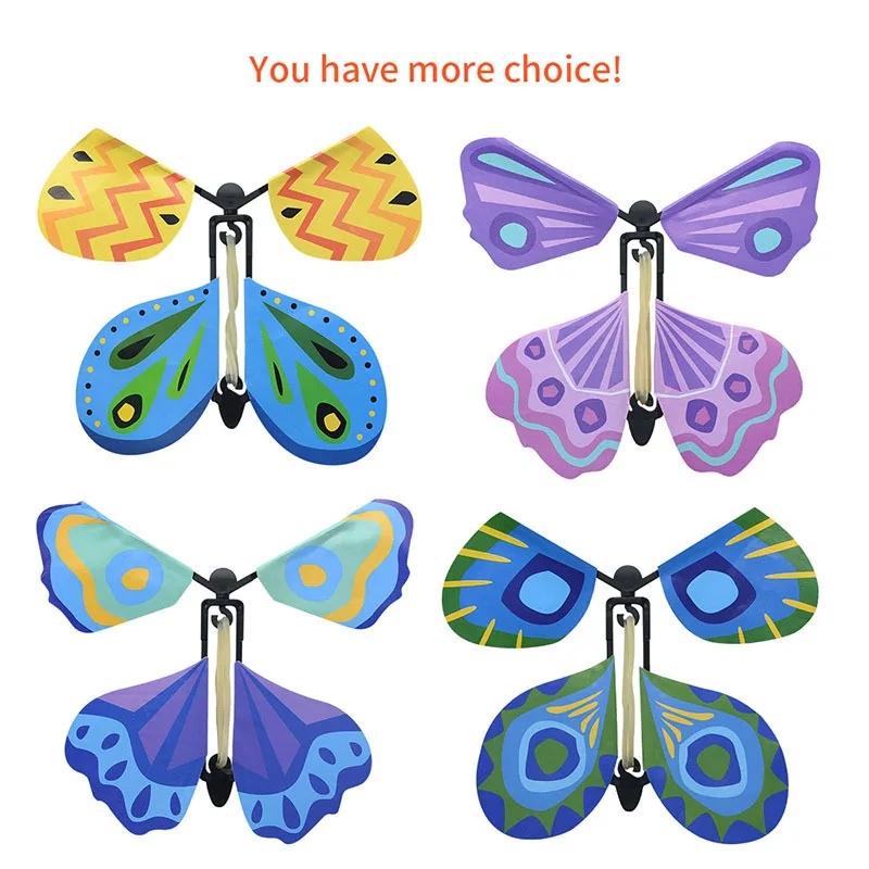 

Y Flying Butterfly Surprise Funny Toy Decompression Artifact Creative Magic Butterfly Novelty Child Magic Props