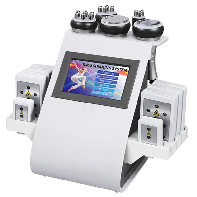 

6 In1 Vacuum 40K Ultrasonic Cavitation Rf Body Lipo Laser Fat Burning Rf Skin Rejuvenation Machine