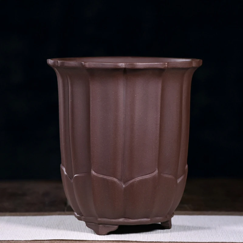 

Lotus-shaped orchid bonsai pot, Purple