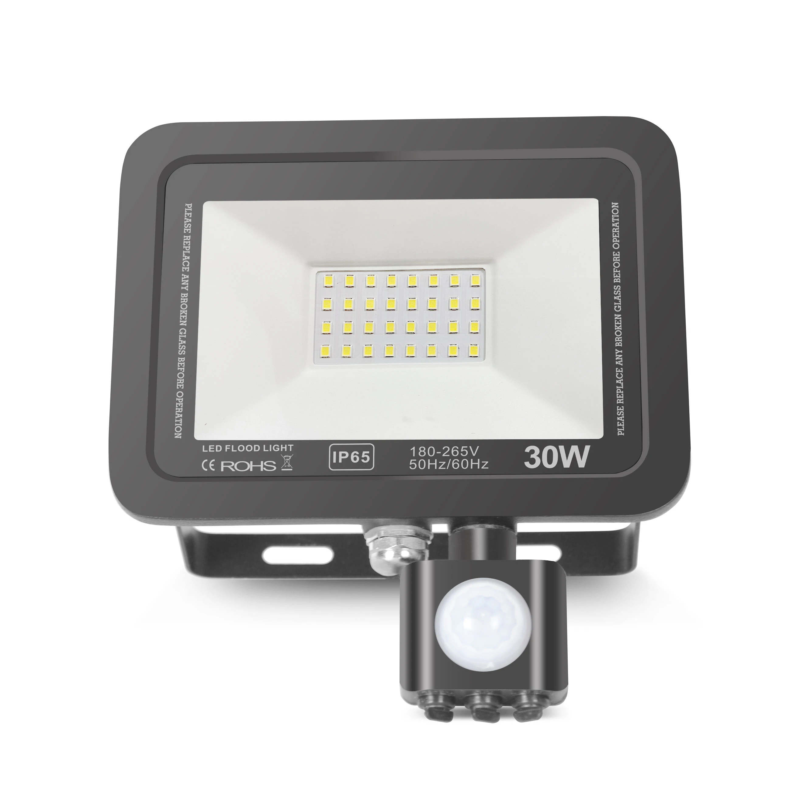 Led Motion Sensor Flood Light Outdoor 30W Waterproof Security Floodlight Wall Fixture Lamps for Garage Yard Pathway
