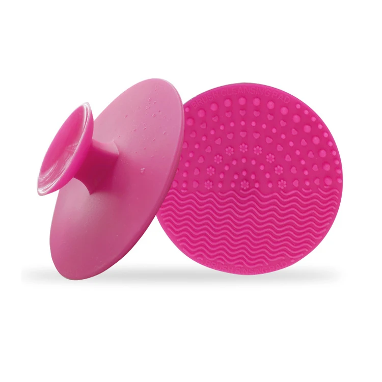 

2021 Best Selling Customized Available Portable Round Silicone Makeup Brush Cleaning Pad Make up Brush Cleansing Cleaner, All major colors