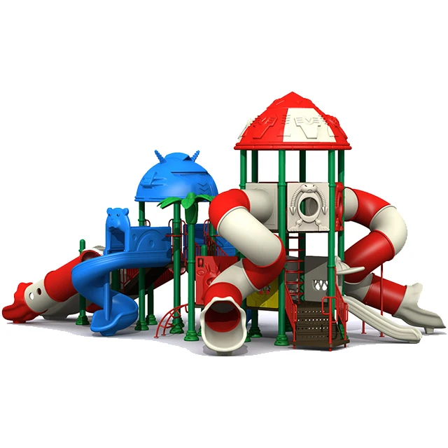 Plastic Playground Big Slide Playground Outdoor With Slide For Sale