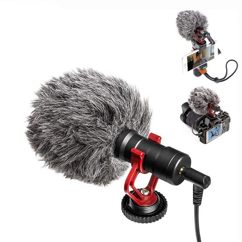 

Manchez RE150 SLR Camera Interview Microphone VLOG Dedicated Live Broadcast, Black