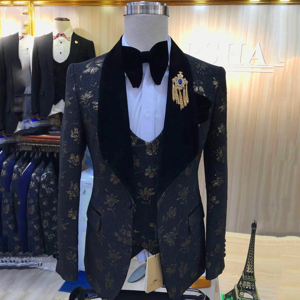 Suits for Men Slim Fit 2 Piece Men's Business & Suit Jacket Vest Party  Wedding 3-Piece Suit Slim Pants R Men's Coats & Black at Amazon Men's  Clothing store