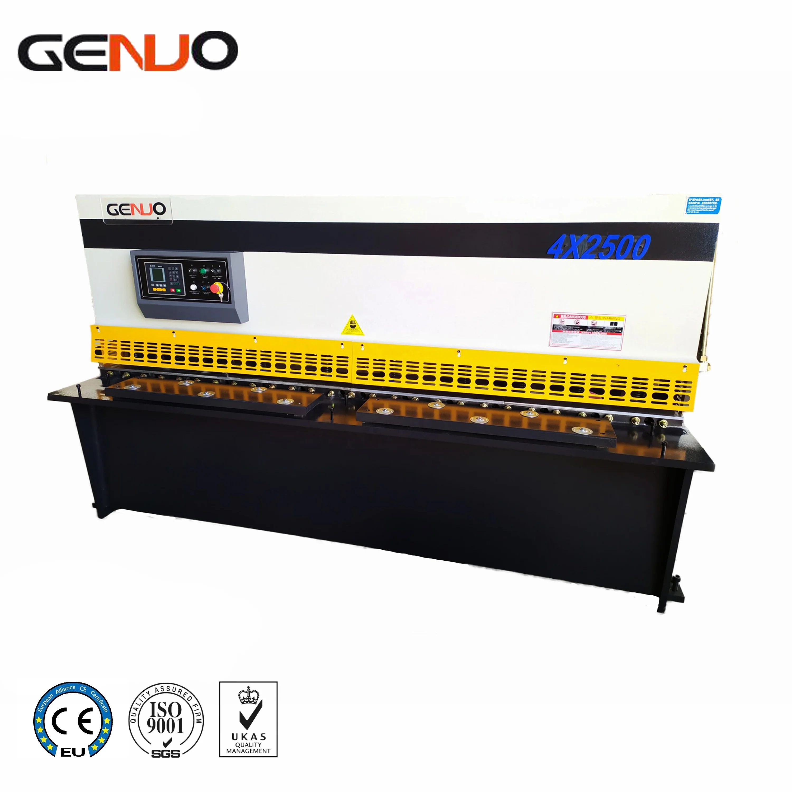 
4mm*2500mm automatic metal sheet plate hydraulic shearing machine price with E21s CNC control 