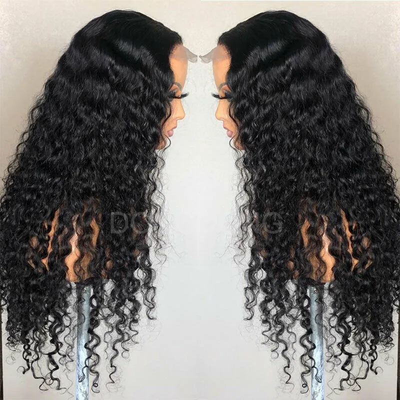 

Brazilian 4X4 Lace Closure Wig Deep Wave Wig Sunlight Human Hair Wigs For Black Women PrePlucked Remy Baby Hair