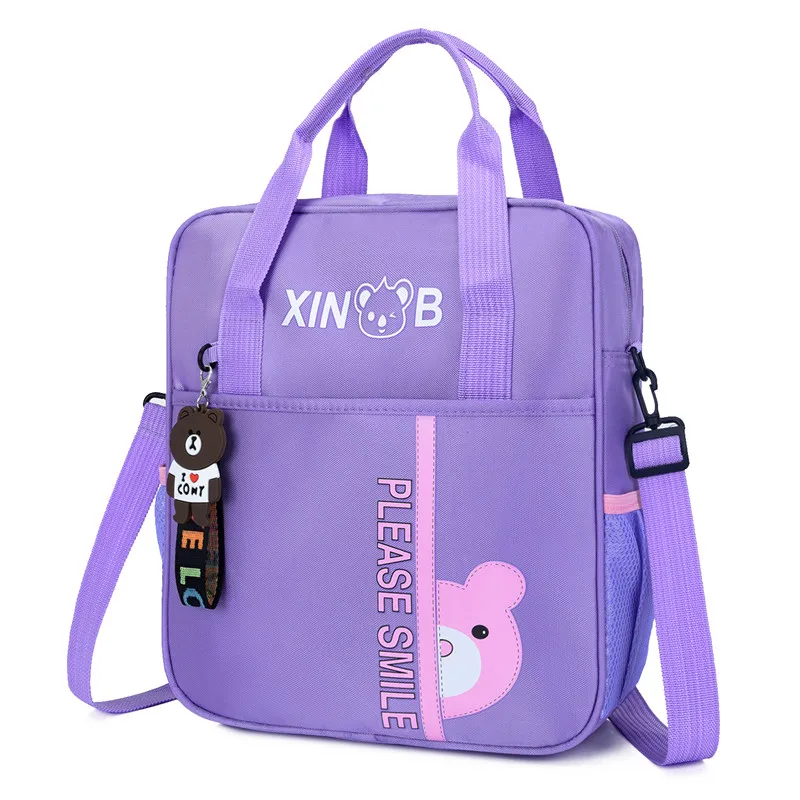 

Cartoon hide bear printing lovely pure color primary school backpack children school multimode backpack knapsack messenger bag, Dark blue, blue, pink, purple, rose red