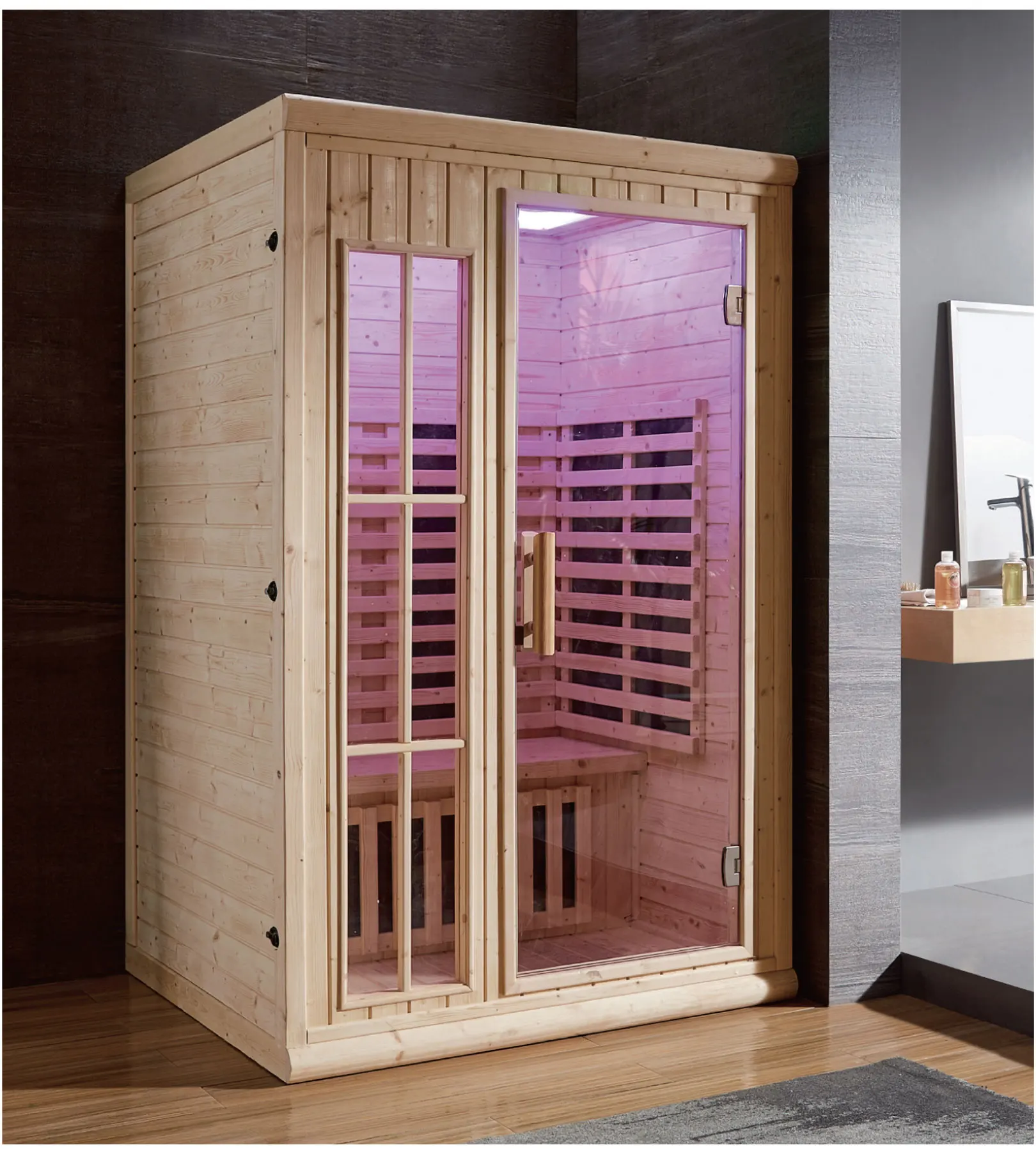 室内实木干蒸蒸汽桑拿房