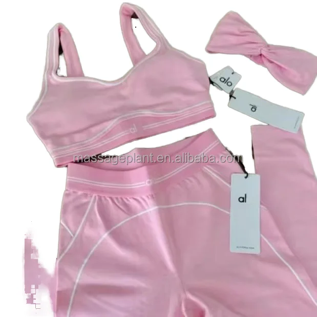 Breathable Sleeveless Top和Tight-Fitting裤Yoga Set