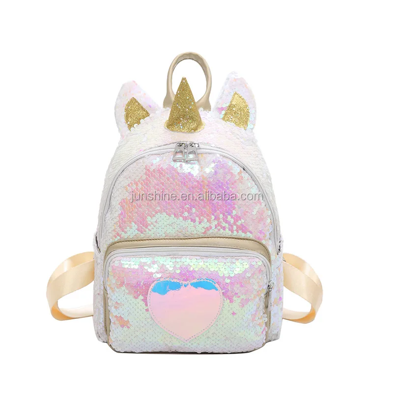 flip sequin school backpack