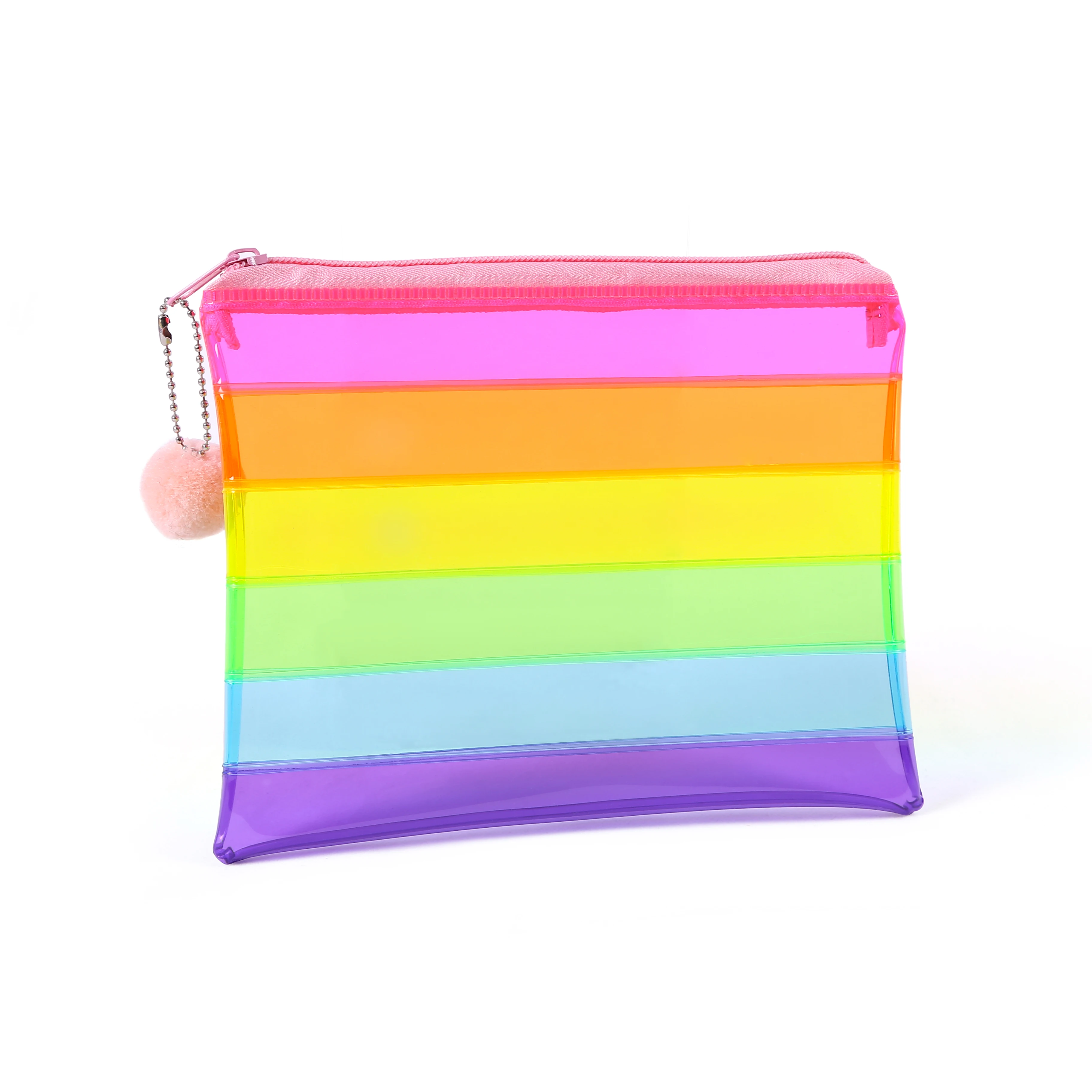 

Custom logo PVC makeup bag colorful PVC zipper pouch